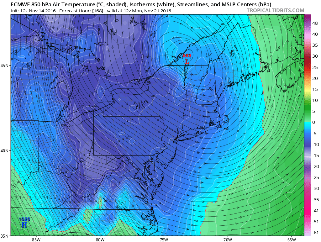 Thanksgiving Week to Bring Cold Air, Raised Snow Possibilities