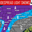 Light Snows for Many Sun Night/Monday, More Significant Storm Possible Tuesday into Wednesday
