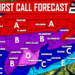 First Call Forecast for Winter Storm Expected Sunday into Monday