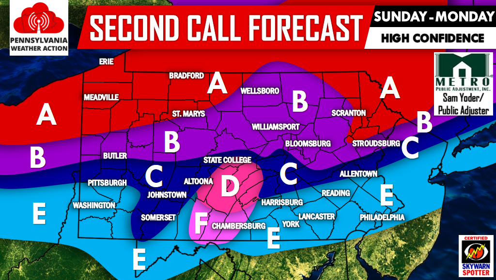 Second Call Forecast For Approaching Winter Storm