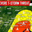 Strong to Severe Thunderstorms Possible Saturday
