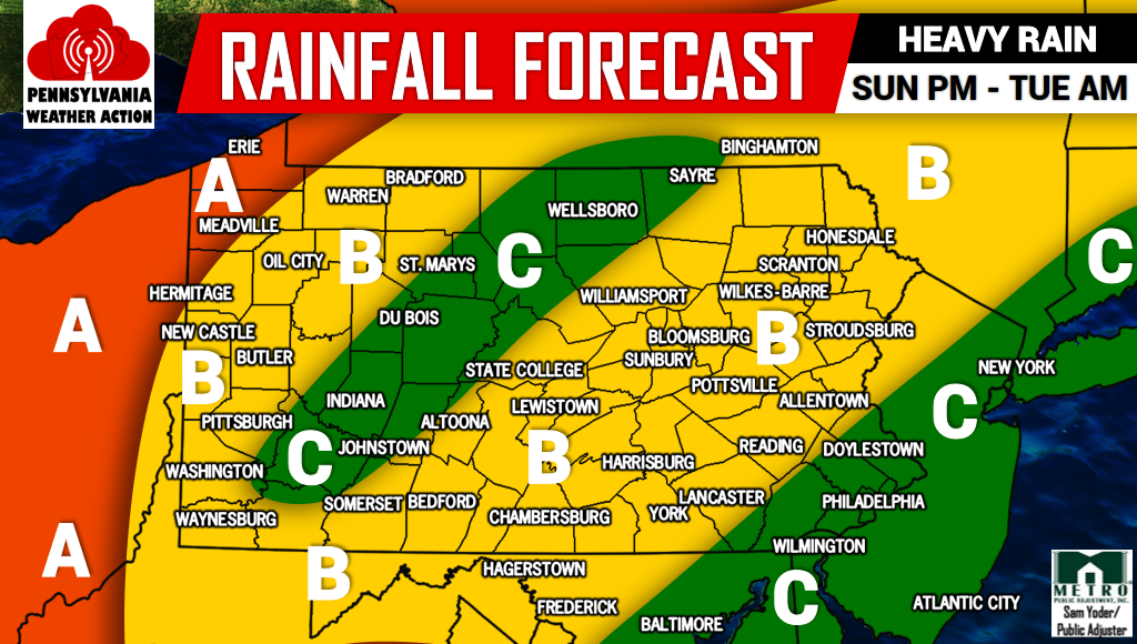 Beneficial Rainfall Expected Sunday Afternoon – Monday Night