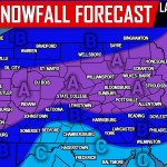 First Call Snow Totals for Tuesday