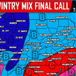 Final Call Forecast for Monday’s Wintry Mix