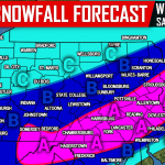Second Call Forecast for Heavy Snow Expected Saturday Evening