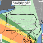 TODAY (5/14): Enhanced RIsk For Severe Storms in Parts of Southern PA