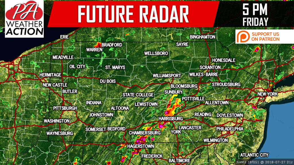 Severe Storms Possible Friday in Central & Eastern PA PA Weather Action
