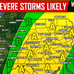 Severe Storms W/ Damaging Wind Threat Likely Wednesday