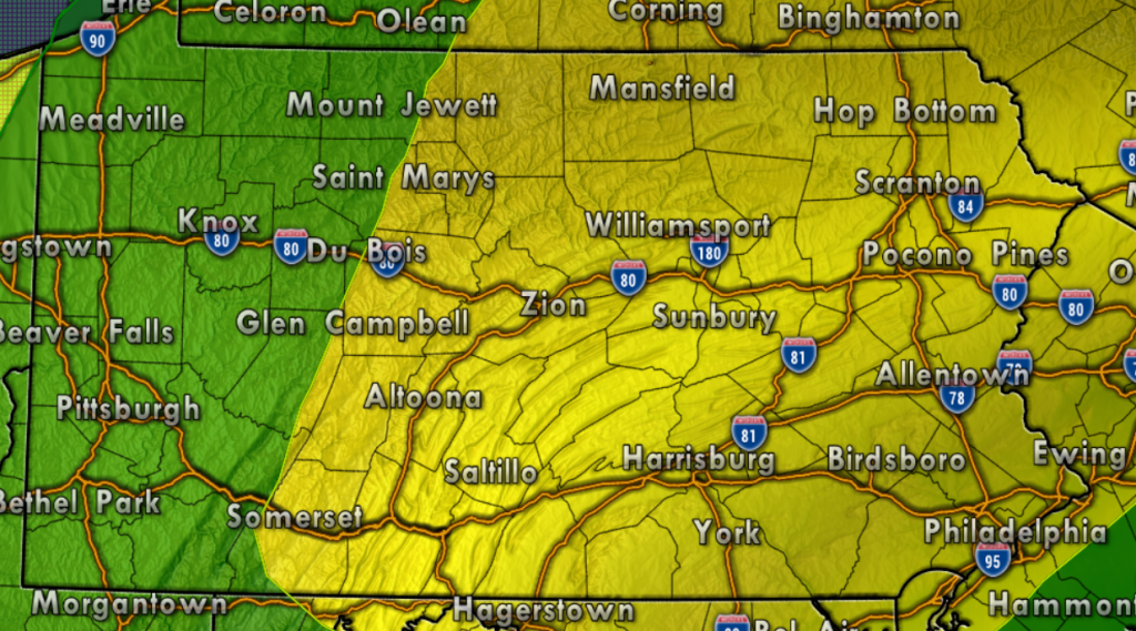 Daily Forecast for Wednesday, September 26th, 2018 PA Weather Action
