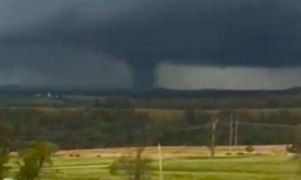 RAW VIDEO: Tornado Strikes Near Liberty, PA