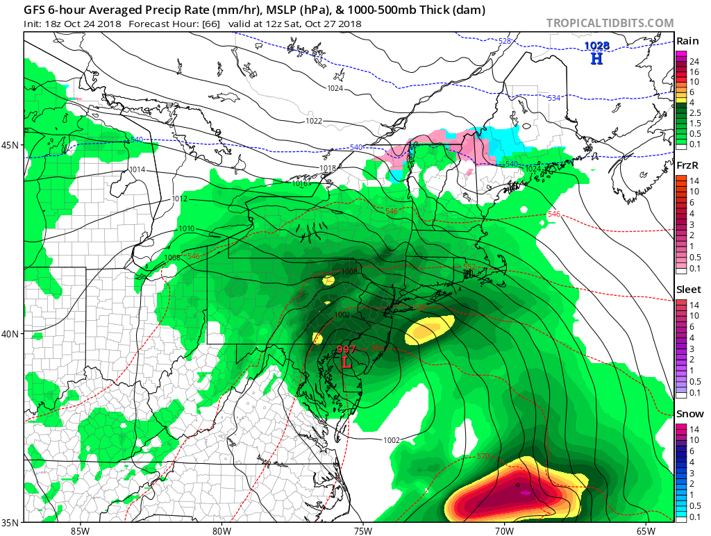 Coastal Storm to Impact the Area Late Friday into Saturday
