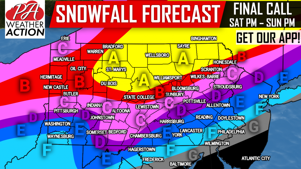 Final Call Snow & Ice Forecast for Weekend’s Major Winter Storm