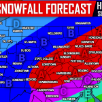First Call Snowfall Forecast For Sunday into Monday Morning’s Major Winter Storm