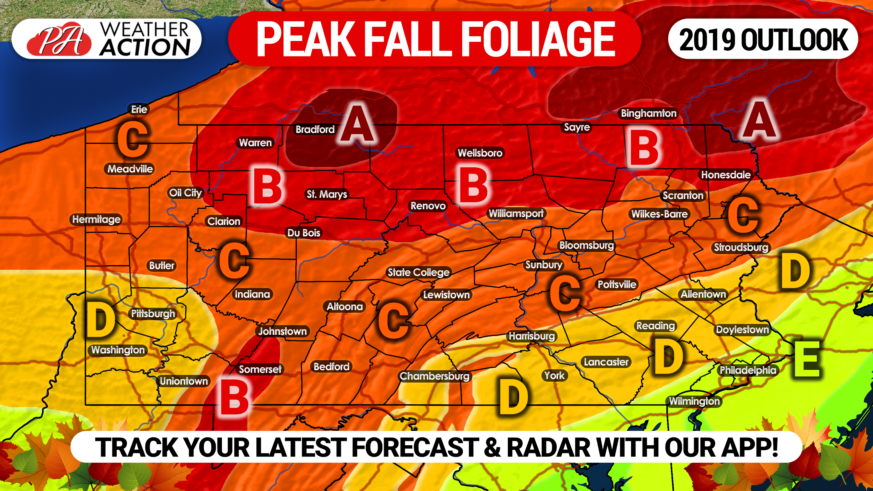 19 Fall Foliage Outlook Expected Peak Times In Pennsylvania Pa Weather Action