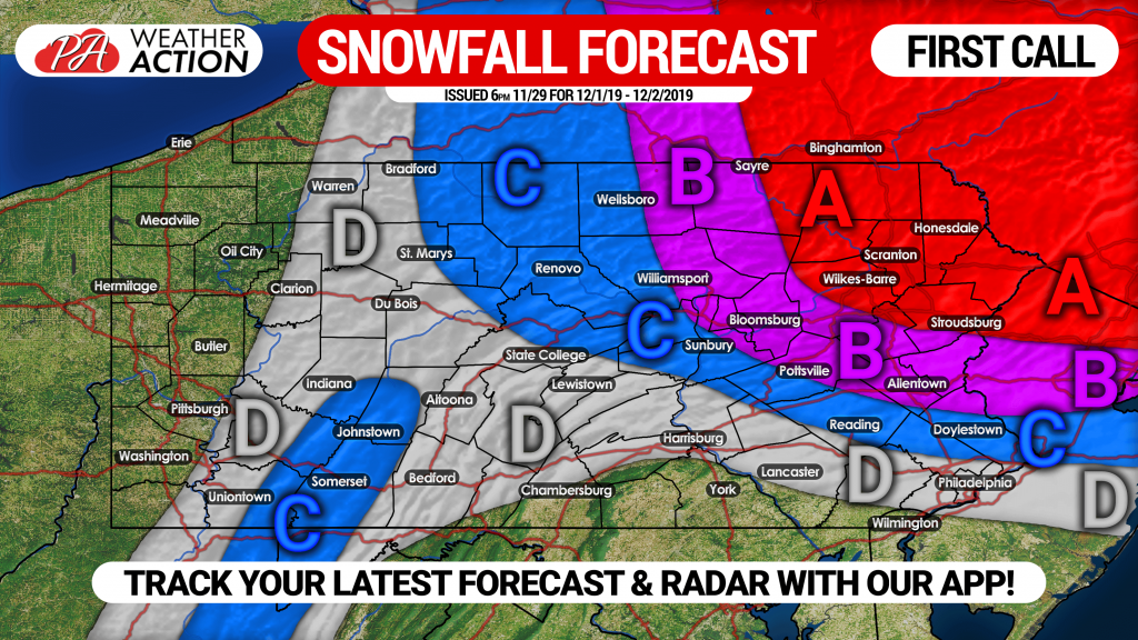 Updated Ice Storm Forecast & First Call Snowfall Forecast for Sunday into Monday Significant Winter Storm