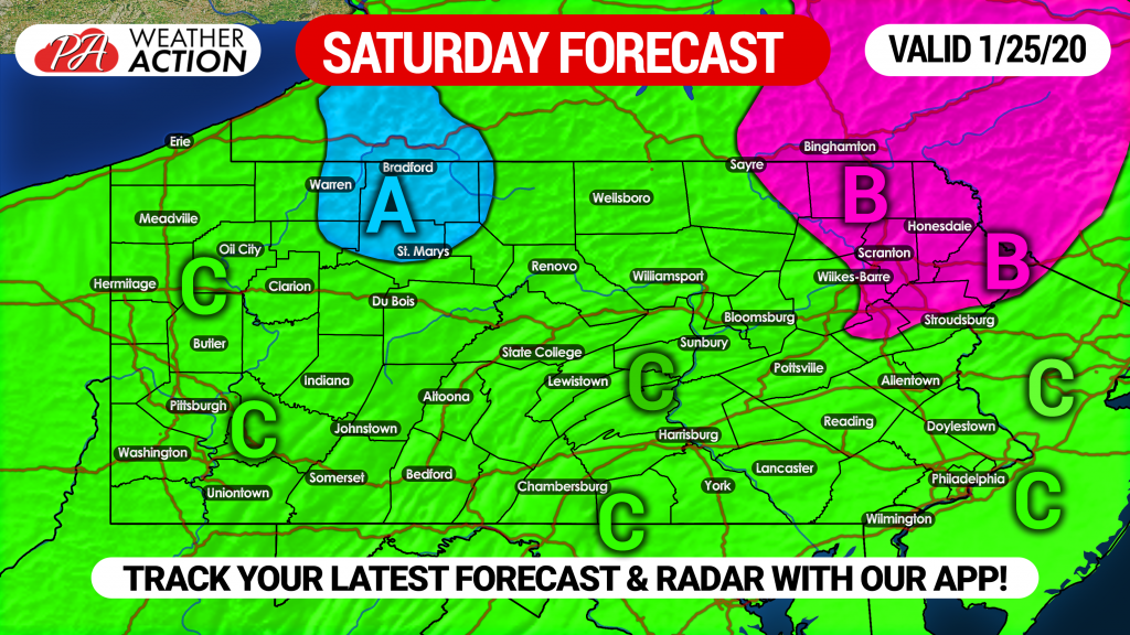 Storm to Bring Rain, Some Snow to PA this Weekend