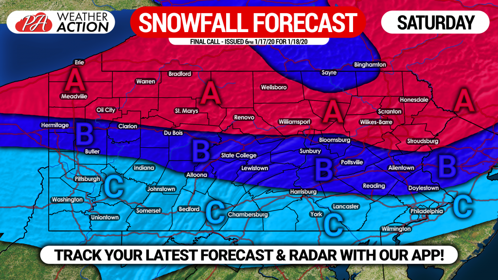 Final Call Snow and Ice Forecast for Saturday