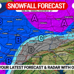 Freezing Rain Tonight, Heavy Snow Expected for Parts of PA Friday; Final Call Forecast Maps