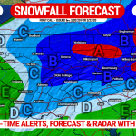 First Call Snowfall Forecast & Timing for Monday’s Winter Storm