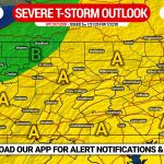 Strong to Severe Thunderstorms Possible Wednesday in Much of PA; Damaging Winds & Hail Threat