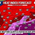 Dangerous Heat Wave to Grip PA Sunday – Tuesday; Heat Indexes Up to 110F Expected