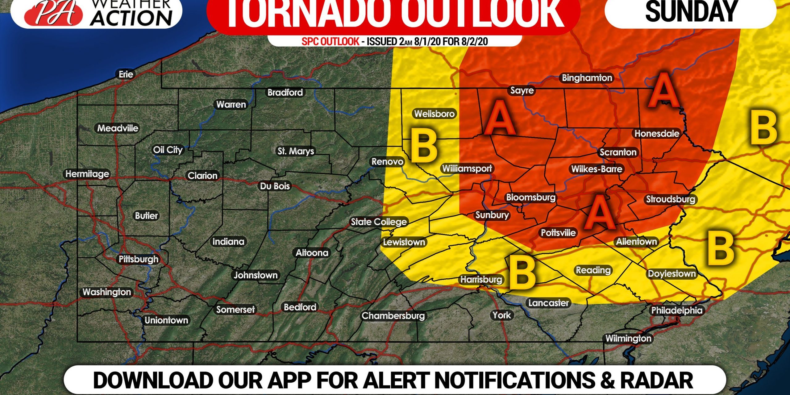 Severe Thunderstorms With Enhanced Tornado Threat Possible Sunday in