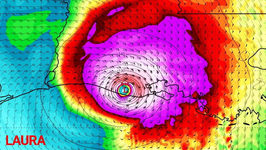 Marco to Hit New Orleans Monday, Laura May Be Major Hurricane By Gulf Coast Landfall Midweek