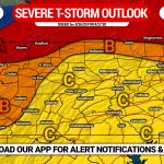 Enhanced Risk for Severe Thunderstorms In Parts of PA Thursday; Damaging Winds, Large Hail, & Tornadoes Possible