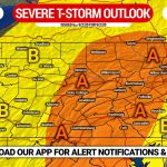Strong to Severe Thunderstorms Possible Wednesday In Much of PA; Damaging Wind & Isolated Tornado Threat