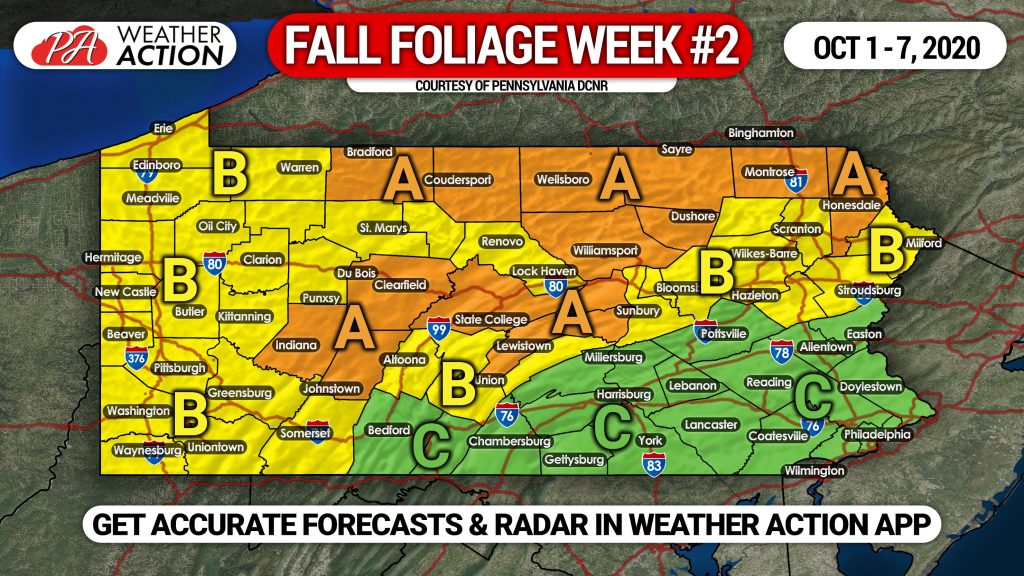 Pennsylvania Fall Foliage Report #2: October 1st – 7th, 2020; Some Areas At Peak Color