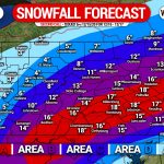 Second Call Snowfall Forecast for Wednesday’s Likely Historic Snowstorm