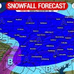 First Call Snowfall Forecast for Monday Night into Tuesday’s Winter Storm