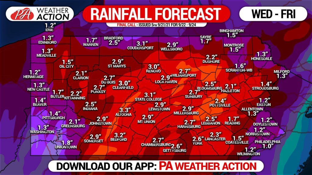 Multi-Day Rain Event to Bring Widespread Moderate Rainfall Amounts: Rainfall Totals & Timing