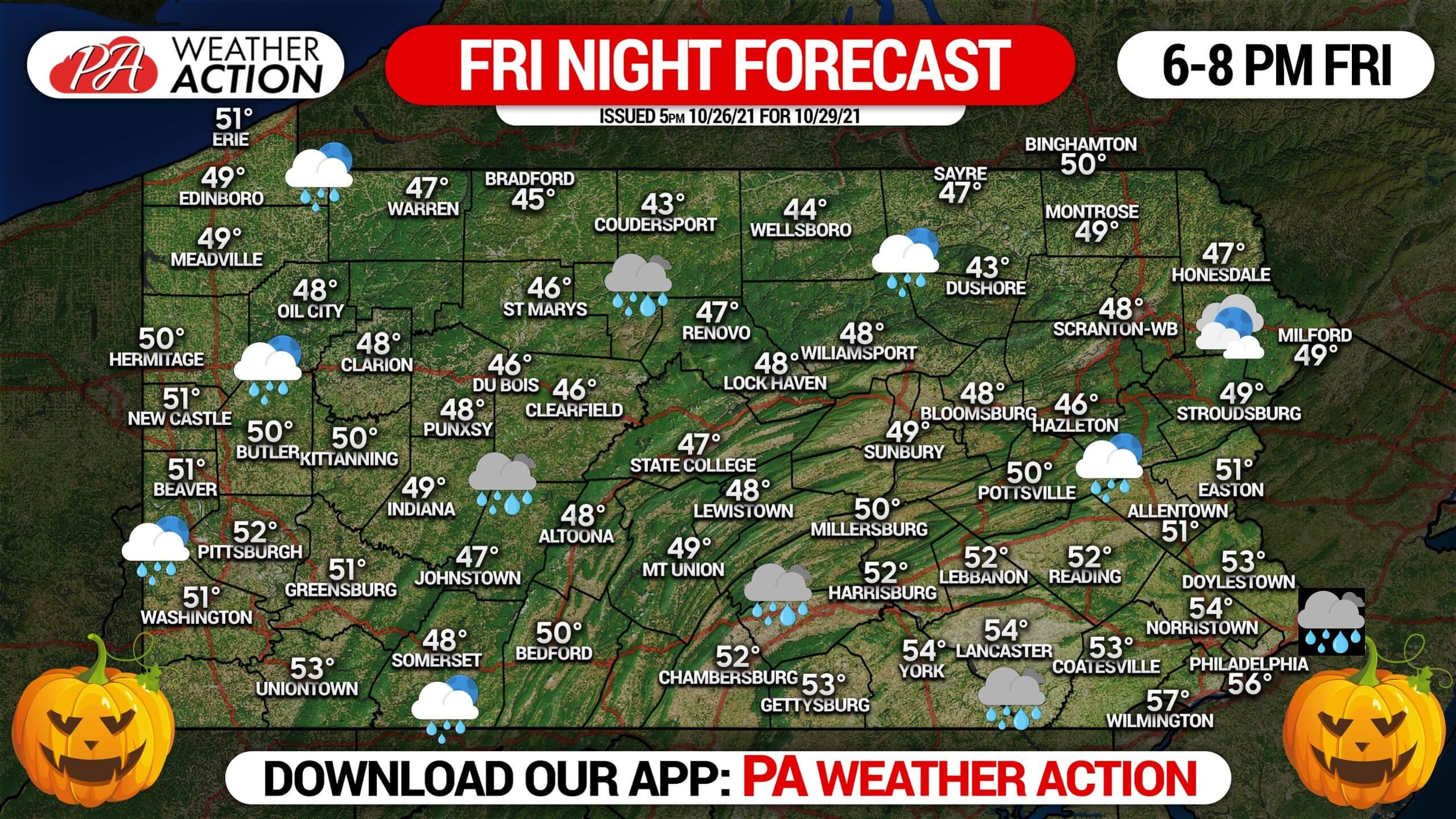 2021 Halloween Trick-Or-Treat Forecasts For Thursday - Sunday Night ...