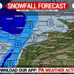 SNOWFALL FORECAST: First Widespread Snow Likely Sunday & Monday in Western Half of Pennsylvania
