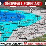 SNOWFALL FORECAST: Weak Clipper to Bring More Light Snow Showers Tuesday
