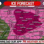 Icy Travel Conditions Likely In Central & Eastern PA Sunday Morning and Afternoon
