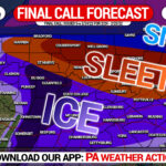 FINAL CALL Snowfall, Sleet, & Freezing Rain Forecast for Tonight – Friday Morning’s Winter Storm