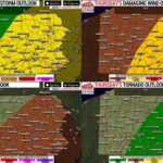 Severe Thunderstorm Outlooks for Thursday, March 31, 2022 (Damaging Winds, Hail, Tornado Risk Maps)