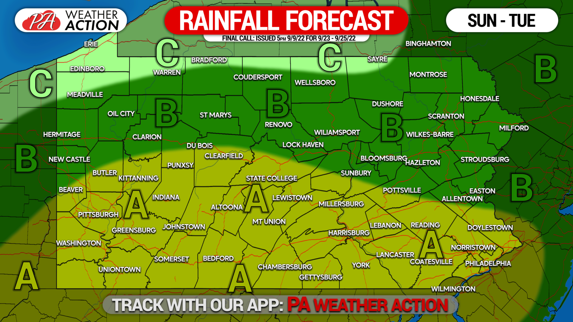 Rainfall Forecast for Late Weekend - Early Next Week; Fall Foliage Implications