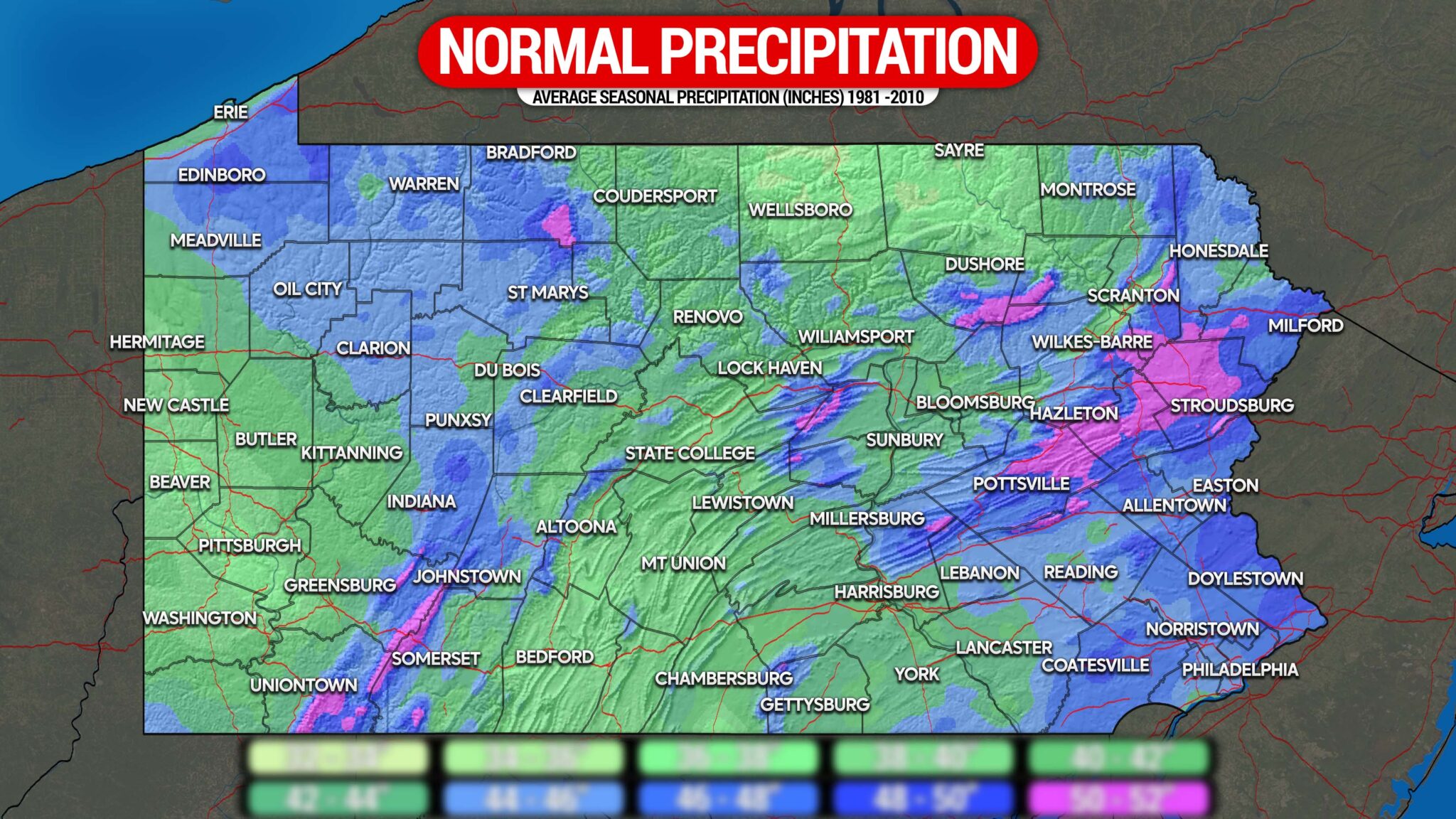 Average Snowfall in PA: From 18 Inches to Over 12 FEET Of Snow, Where ...