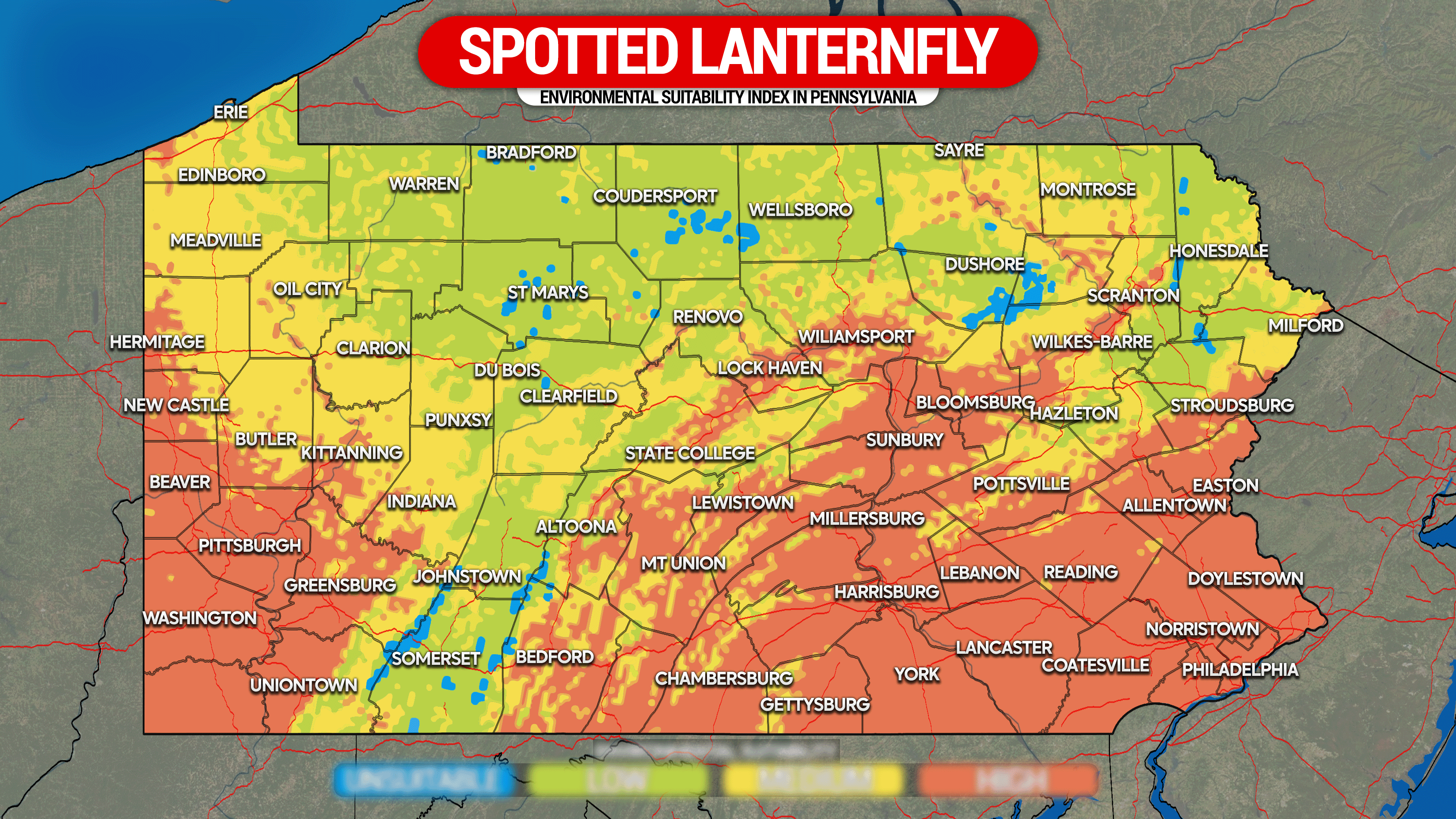 Where Spotted Lanternfly Eggs Can Survive Winter Temperatures in