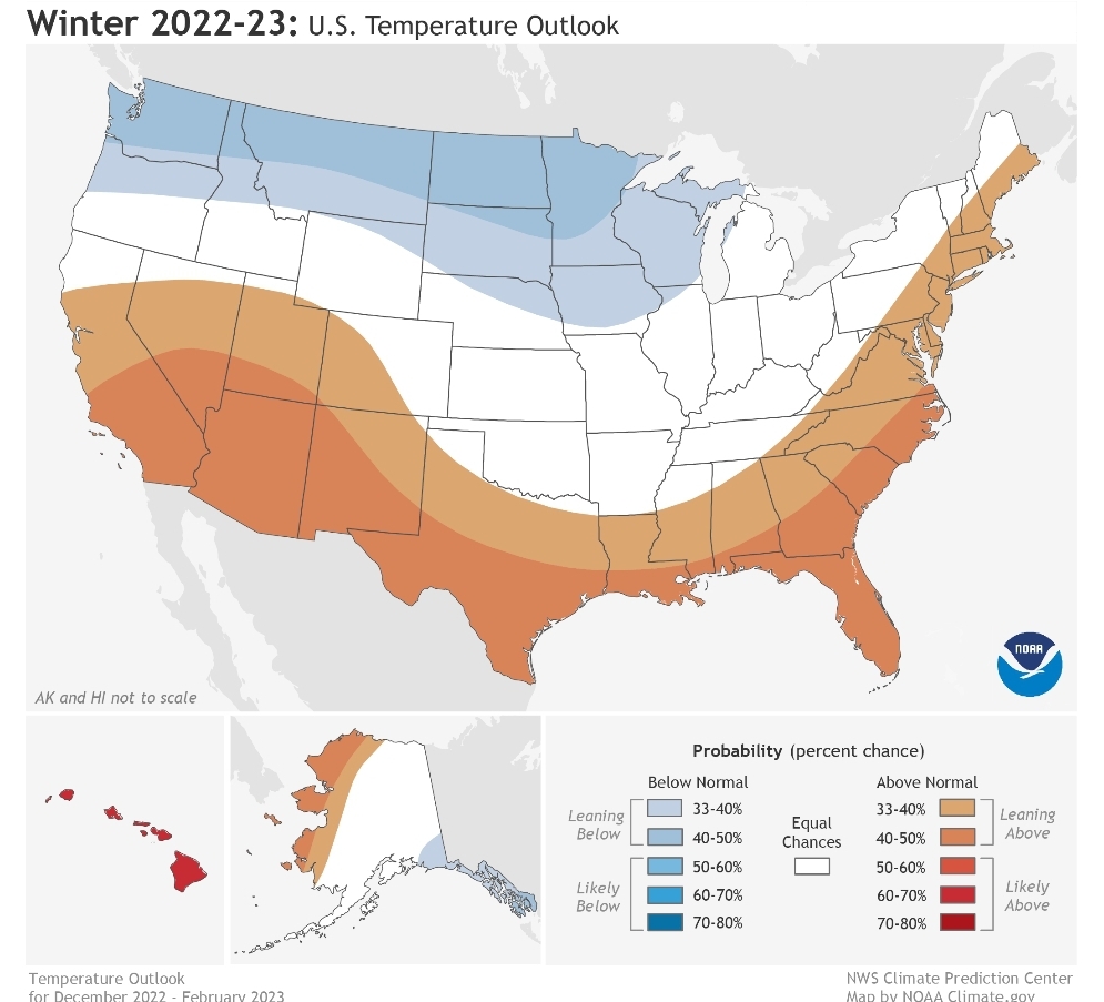 NOAA 2022-2023 Winter Outlook Issued Today