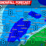 Final Call Snowfall Forecast for Tuesday’s Winter Storm; Amounts Increased in Some Areas