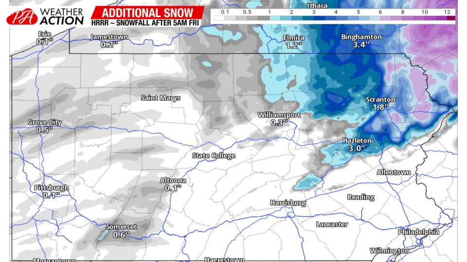 Friday December 16 Report: Storm Moving Out, Snow Showers Tonight in ...