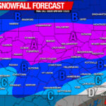 First Call Snowfall Forecast for Wednesday’s Winter Storm