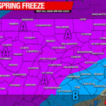 Late Frost & Freeze Expected In Much of Pennsylvania Early Next Week