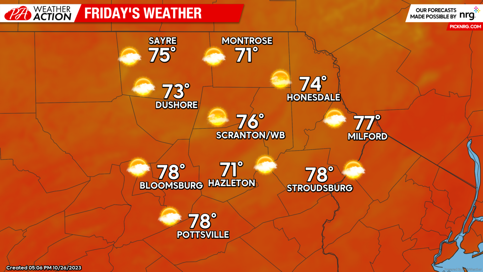Weekend cold front will squelch the warmest weather we will likely