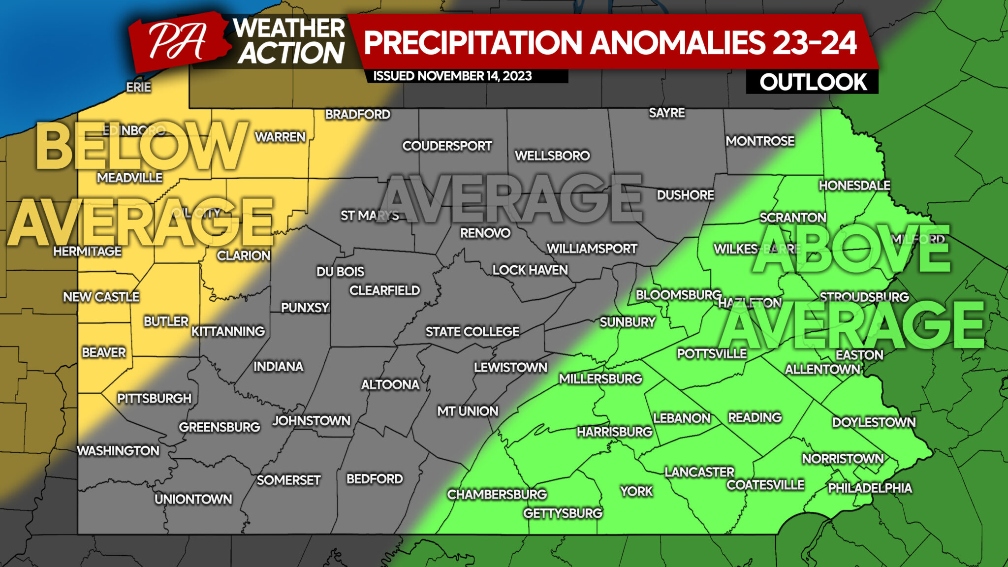 2023 - 2024 Winter Outlook for Pennsylvania: Hope for Snow Lovers in ...