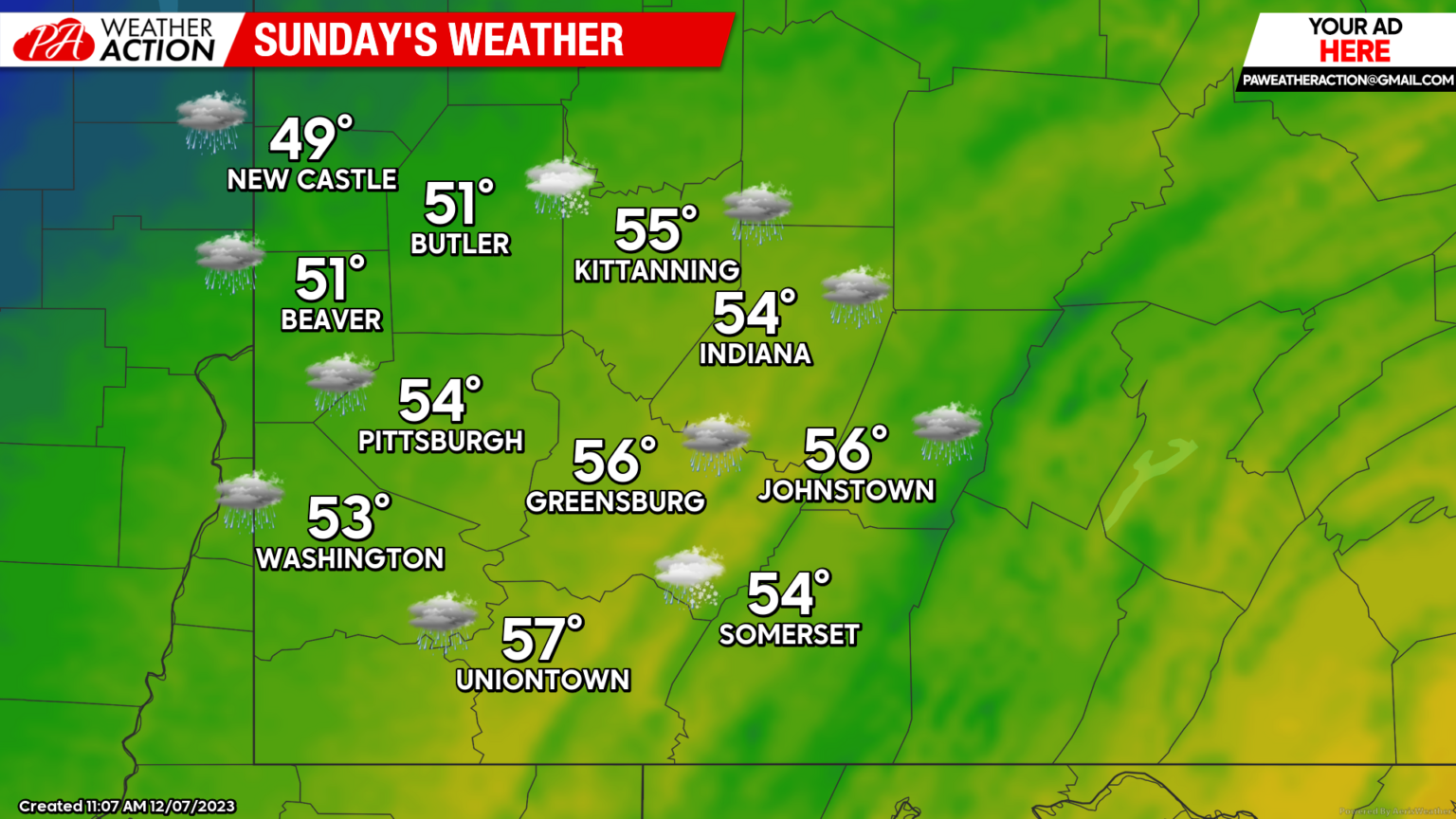 Mostly Warm Weekend with Changes to Come on Sunday Southwest PA Dan